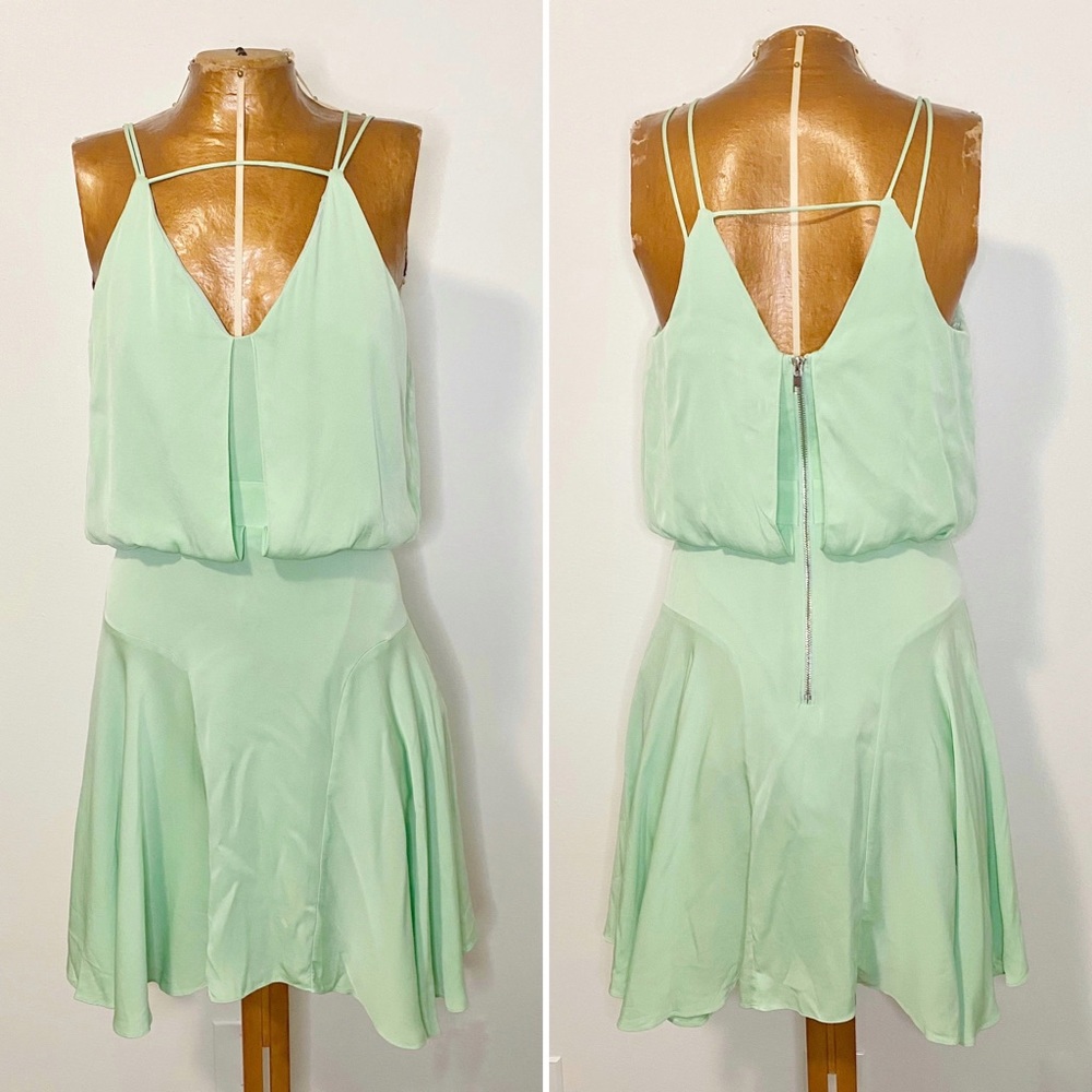 Milly Mint Green Silk Dress